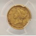 UNITED STATES OF AMERICA 1853 . ONE 1 DOLLAR . GOLD COIN . PCGS GRADED AU58